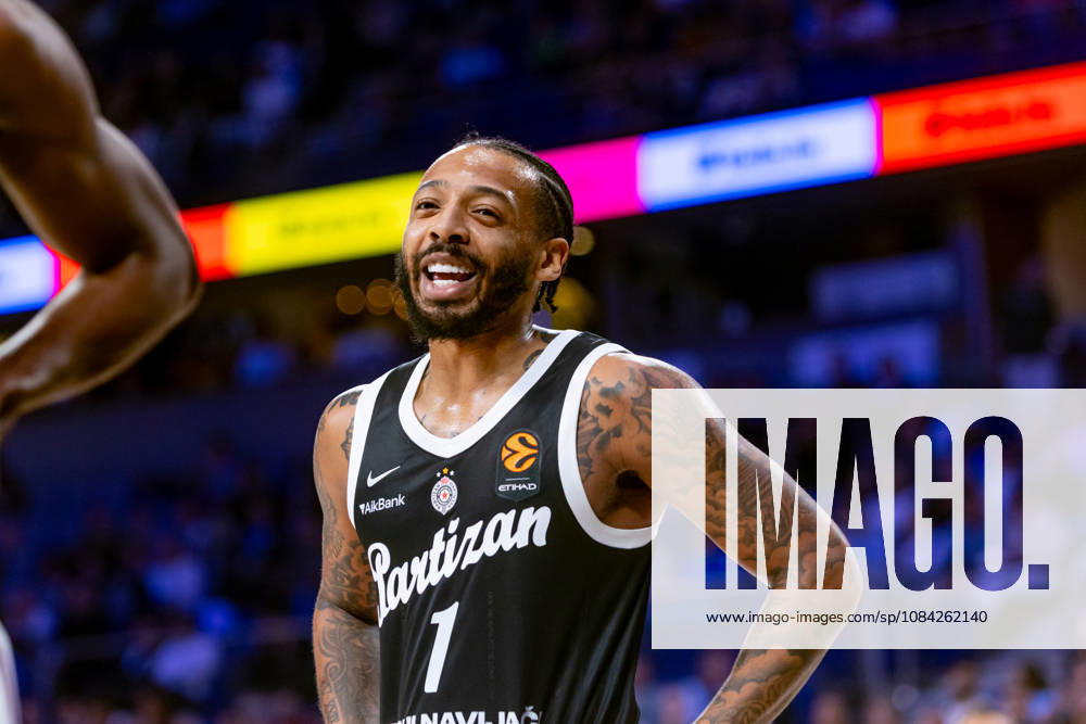 ESP: Euroleague Real Madrid v Partizan Belgrade Carlik Jones of Partizan during the Euroleague match between Real Madrid and Partizan Mozzart Bet Belgrade played at Movistar Arena Stadium on October 8 2026 in Madrid Spain Madrid Spain Basketball