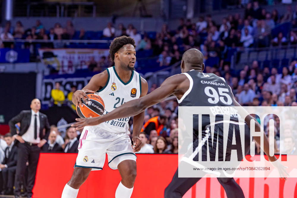 ESP: Euroleague Real Madrid v Partizan Belgrade Andres Feliz of Real Madrid during the Euroleague match between Real Madrid and Partizan Mozzart Bet Belgrade played at Movistar Arena Stadium on October 8 2026 in Madrid Spain Madrid Spain Basketball