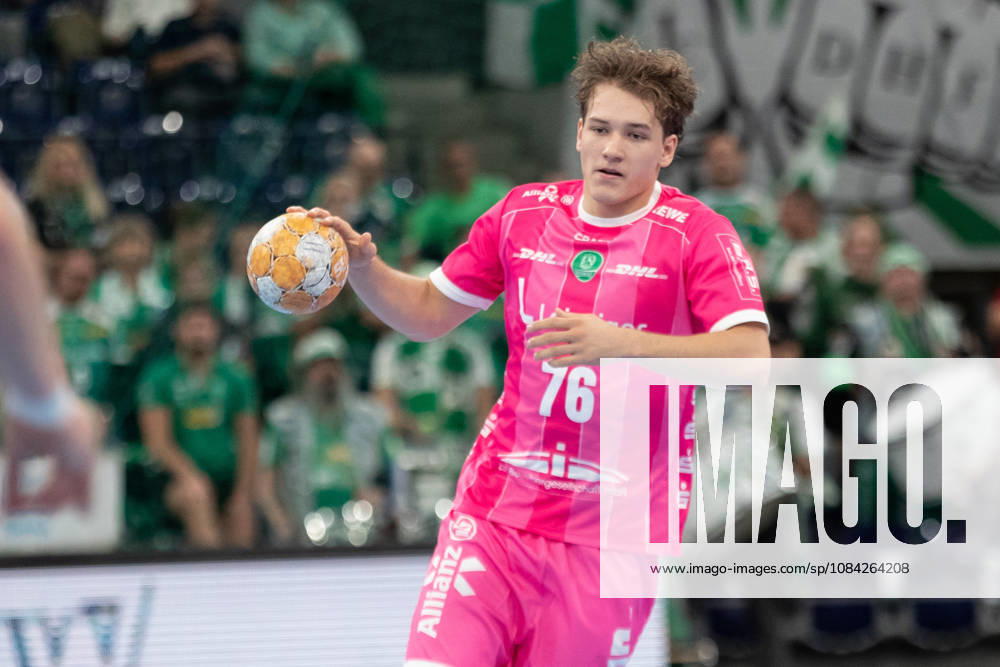 Handball, HBL2: SC DHfK Leipzig - TuS N-Lübbecke; 08.10.2026 Tom Koschek (76, SC DHfK Leipzig). Handball, 2. Bundesliga, Saison 2026 2027, 7. Spieltag: SC DHfK Leipzig vs. TuS N-Lübbecke am 08.10.2026 in der Quarterback Immobilien Arena Leipzig.