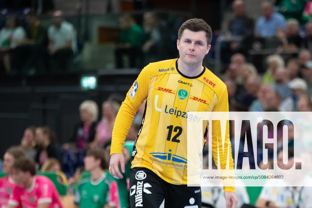 Handball, HBL2: SC DHfK Leipzig - TuS N-Lübbecke; 08.10.2026 Torwart Anadin Suljakovic (12, SC DHfK Leipzig). Handball, 2. Bundesliga, Saison 2026 2027, 7. Spieltag: SC DHfK Leipzig vs. TuS N-Lübbecke am 08.10.2026 in der Quarterback Immobilien Arena Leipzig.