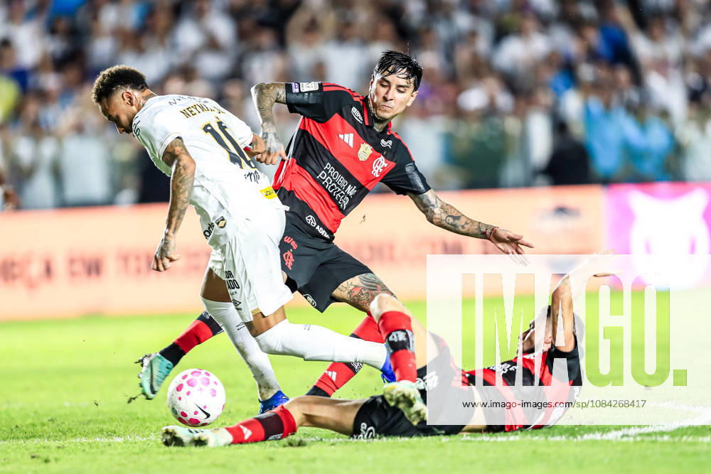 SoO PAULO (SP), BRAZIL OCTOBER 10: Santos player Neymar Jr. during the match between Santos and Flamengo in the 2026 Brazilian Championship at Vila Belmiro Stadium in Santos (SP), Brazil, on Thursday, October 10, 2026., Credit:Marco Miatelo Avalon