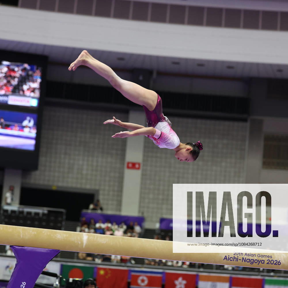 Asian Games 2026 Aichi-Nagoya, Japan HAN Yon Mi of PRK in action during Womens Artistic Gymnastics Team Final at the 20th Asian Games Aichi-Nagoya 2026. Aichi, Nagoya Nagoya General Gymnasysm, Rainbow Hall. Japan