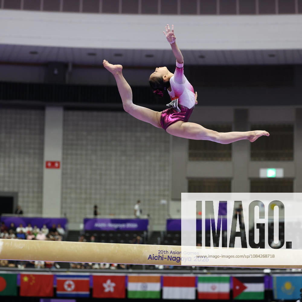 Asian Games 2026 Aichi-Nagoya, Japan HAN Yon Mi of PRK in action during Womens Artistic Gymnastics Team Final at the 20th Asian Games Aichi-Nagoya 2026. Aichi, Nagoya Nagoya General Gymnasysm, Rainbow Hall. Japan