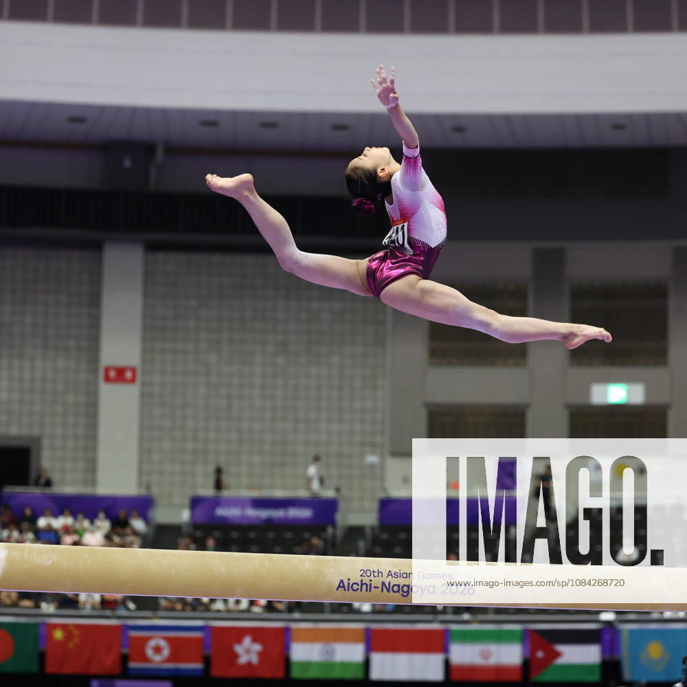 Asian Games 2026 Aichi-Nagoya, Japan HAN Yon Mi of PRK in action during Womens Artistic Gymnastics Team Final at the 20th Asian Games Aichi-Nagoya 2026. Aichi, Nagoya Nagoya General Gymnasysm, Rainbow Hall. Japan