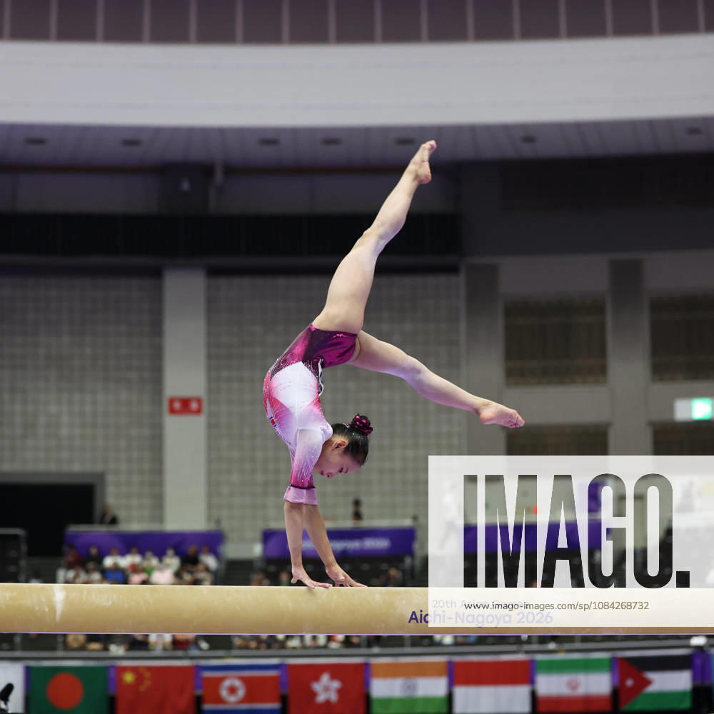 Asian Games 2026 Aichi-Nagoya, Japan HAN Yon Mi of PRK in action during Womens Artistic Gymnastics Team Final at the 20th Asian Games Aichi-Nagoya 2026. Aichi, Nagoya Nagoya General Gymnasysm, Rainbow Hall. Japan