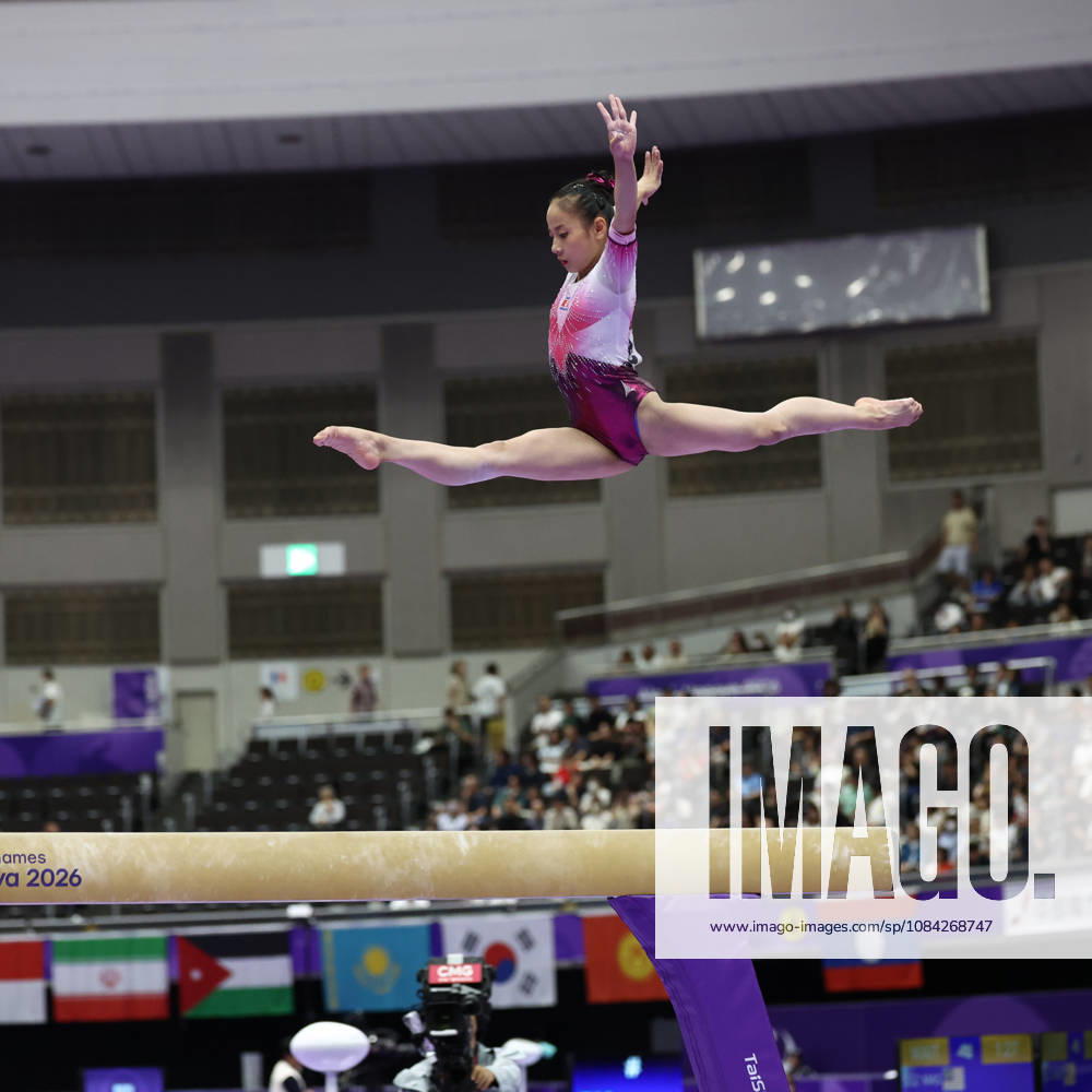 Asian Games 2026 Aichi-Nagoya, Japan HAN Yon Mi of PRK in action during Womens Artistic Gymnastics Team Final at the 20th Asian Games Aichi-Nagoya 2026. Aichi, Nagoya Nagoya General Gymnasysm, Rainbow Hall. Japan