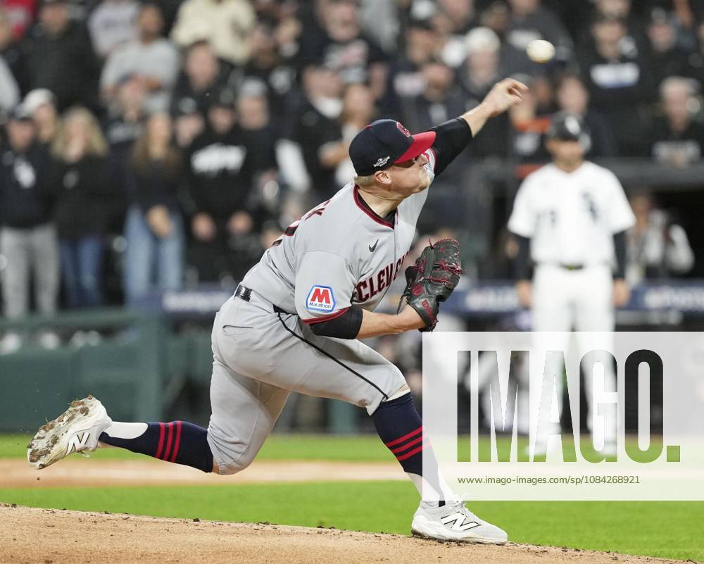 Baseball: Division Series between Guardians and White Sox Cleveland Guardians starter Parker Messick pitches during Game 4 of the American League Division Series against the Chicago White Sox at Rate Field in Chicago on Oct. 8, 2026. A14AA0005630518P