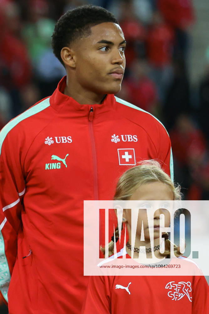 Sascha Britschgi (2, Switzerland) during the UEFA Nations League match between Switzerland and North Macedonia at thermoplan arena on October 6, 2026 in Lucerne, Switzerland.