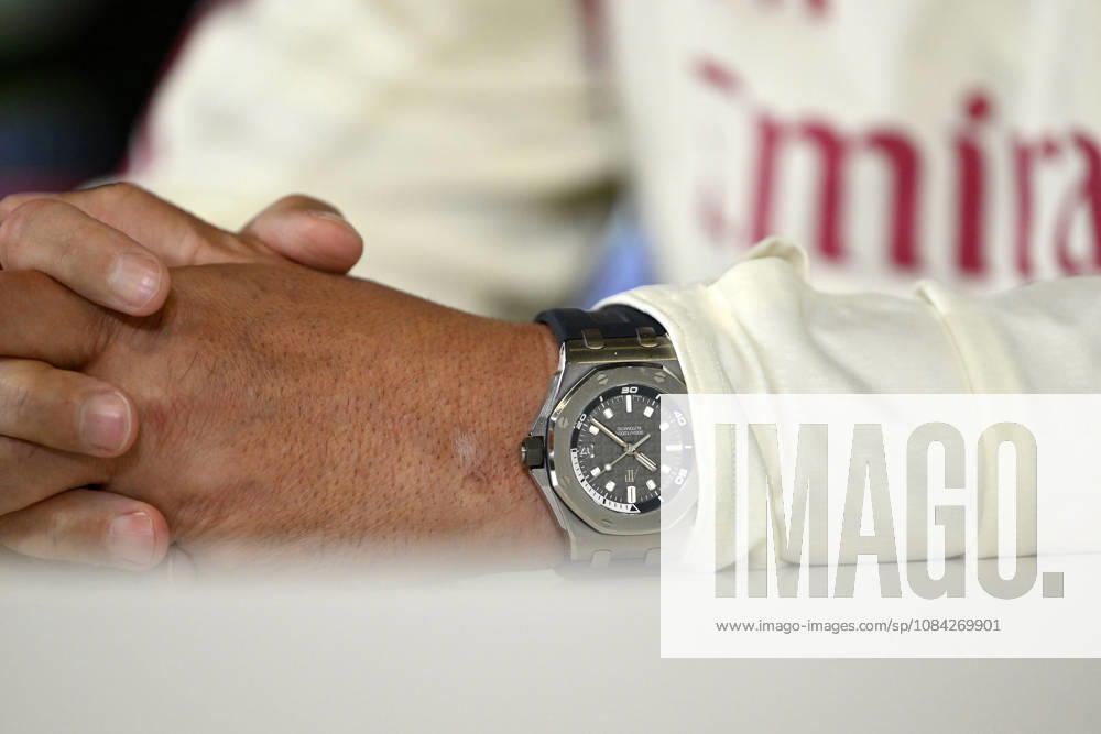 Real Madrid head coach Jose Mourinho MADRID, SPAIN - OCTOBER 9: Real Madrid head coach Jose Mourinho s watch is seen during a pre-match press conference, PK, Pressekonferenz at the club s Valdebebas training complex in Madrid, Spain on October 9, 2026. Mourinho responded to questions regarding squad preparation and tactical strategy ahead of their La Liga Matchday 8 fixture against Villarreal. Burak Akbulut Anadolu Madrid Spain. Editorial use only. Please get in touch for any other usage.
