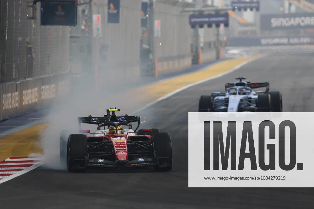 F1 Singapore Grand Prix 2026 Practice Lewis Hamilton of Ferrari and Nico Hulkenberg of Audi during the practice ahead of the Formula 1 Singapore Grand Prix at Marina Bay Street Circuit in Singapore on October 9, 2026. Singapore Singapore