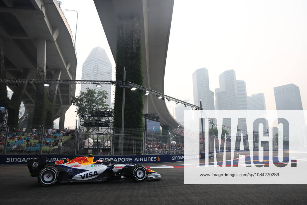 F1 Singapore Grand Prix 2026 Practice Liam Lawson of Racing Bulls during the practice ahead of the Formula 1 Singapore Grand Prix at Marina Bay Street Circuit in Singapore on October 9, 2026. Singapore Singapore
