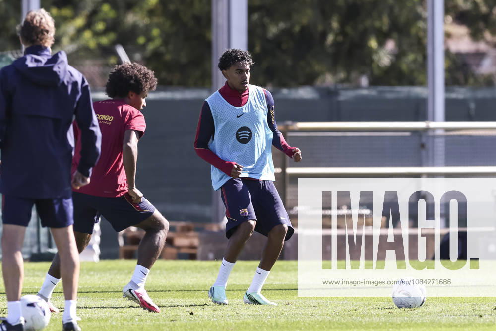 Lamine Yamal during the training day of FC Barcelona, Barca ahead the Spanish League, Laliga EA Sports, football match against Getafe CF at Ciudad Esportiva Joan Gamper on October 09, 2026 in Sant Joan Despi, Barcelona, Spain. Sant Joan Despi Spain - ZUMAa181 20261009_zaa_a181_009