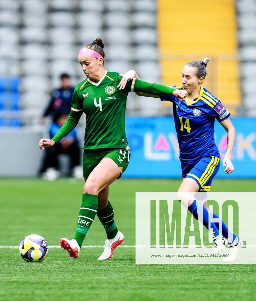 2027 FIFA Women s World Cup Round One Qualifying Play-off First Leg, Astana Arena, Astana, Kazakhstan 9 10 2026 Kazakhstan vs Republic of Ireland Irelands Caitlin Hayes and Yekaterina Babshuk of Kazakhstan Caitlin Hayes and Yekaterina Babshuk 9 10 2026