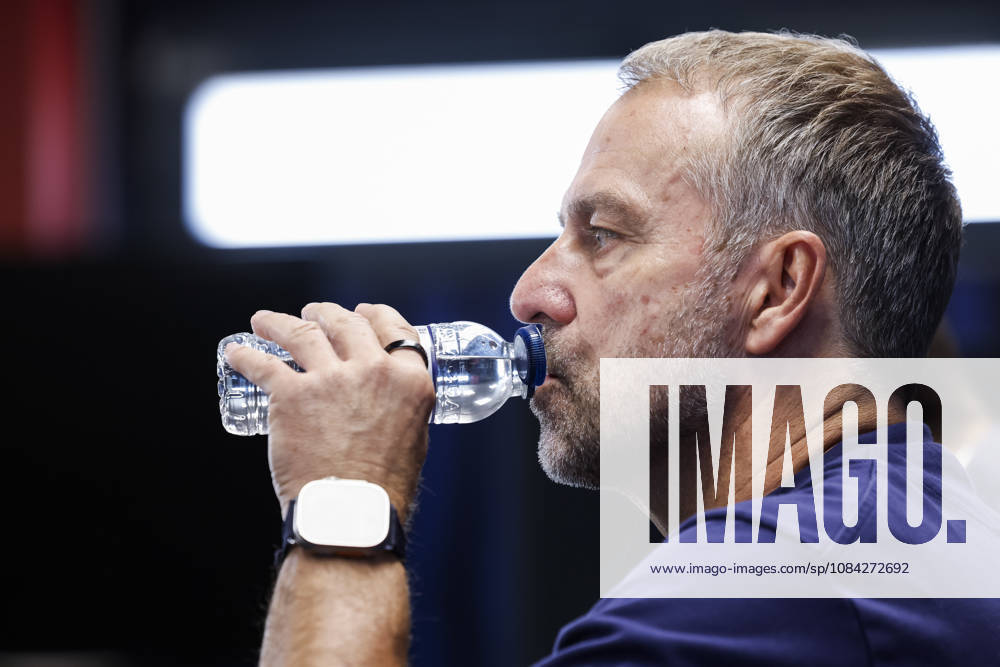 Hansi Flick, head coach of FC Barcelona, Barca attends his press conference, PK, Pressekonferenz during the training day of FC Barcelona ahead the Spanish League, LaLiga EA Sports, football match against Getafe CF at Ciudad Esportiva Joan Gamper on October 09, 2026 in Sant Joan Despi, Barcelona, Spain. FC Barcelona Training And Press Conference - LaLiga EA Sports - ZUMAa181 20261009_zaa_a181_034