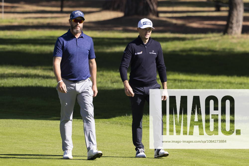 Spanish Open golf tournament - Day 2 Swiss golf player Joel Girrbach (R) and South African Ockie Strydon (L) during the second day of the Spanish Open golf tournament at the Real Club de Campo Villa in Madrid, Spain, 09 October 2026. Madrid Spain