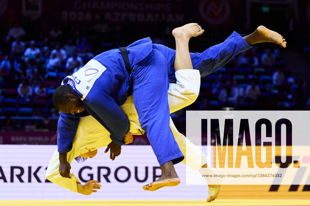 (Top-Bottom) Silva Morales Ivan Felipe (CUB), Dota Arai (JPN), OCTOBER 6, 2026 -Judo : World Judo Championships BAKU2026 Mens -100kg3rd Round match at National Gymnastics Arena in Baku, Azerbaijan. aflo_354496461 KenxAsakurax