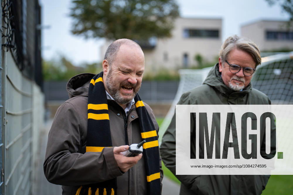 Oberbuergermeister der Stadt Aachen Michael Ziemons und Carsten Schaadt (Aufsichtsratsvorsitzender ASB) TSV Alemannia Aachen Eroeffnung des neuen Trainigsplatzes, Saison 2026 2027, 09.10.2026 TSV Alemannia Aachen Eroeffnung des neuen Trainigsplatzes, Saison 2026 2027, 09.10.2026 Aachen