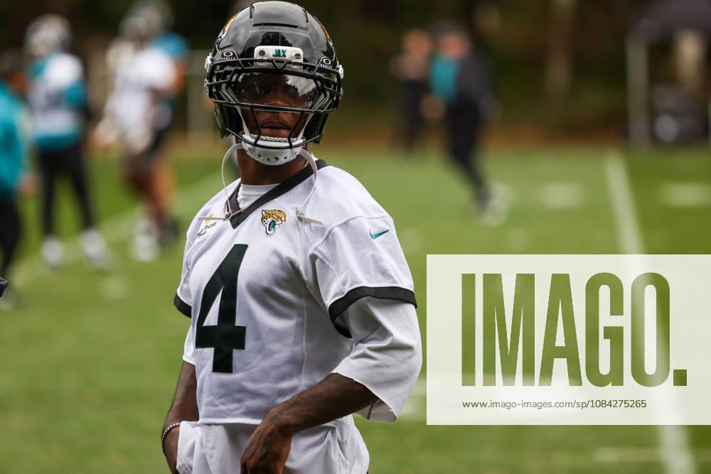 CHADLER’S CROSS, ENGLAND - October 9th: Jarrian Jones of the Jacksonville Jaguars during the Jacksonville Jaguars training session at The Grove on October 9, 2026 in Chandler’s Cross, England on October 9th 2026, in Hertfordshire England. Phillip Rocker SPP