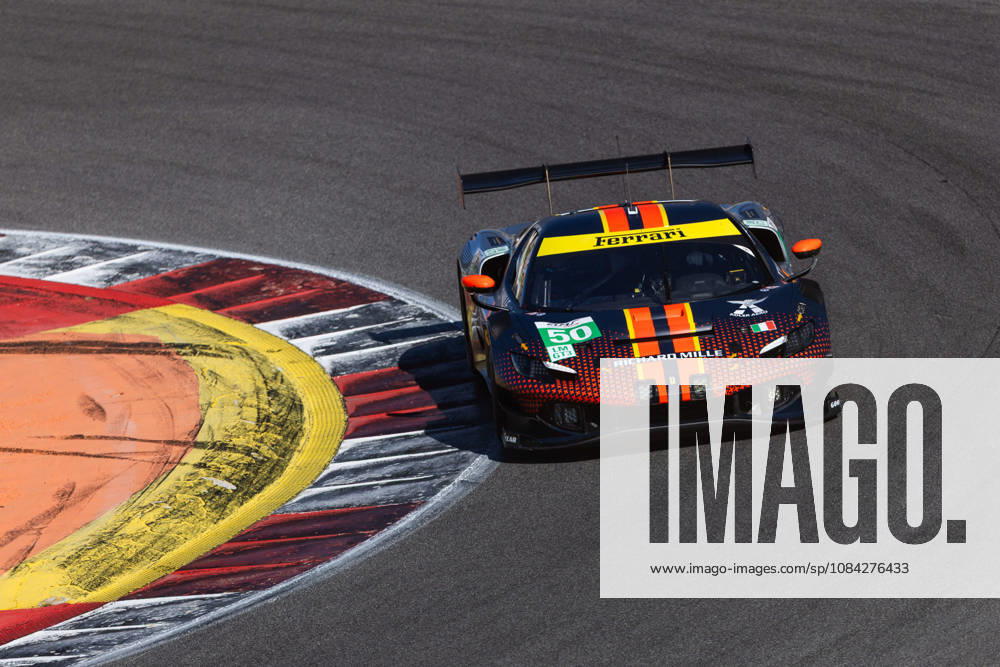AUTO - ELMS - 4 HOURS OF PORTIMAO 2026 50 TOLEDO Custodio (usa), WADOUX Lilou (fra), AGOSTINI Riccardo (ita), Richard Mille AF Corse, Ferrari 296 LMGT3 Evo, LMGT3, action during the 4 Hours of Portimao 2026, 6th round of the 2026 European Le Mans Series on the Autodromo Internacional do Algarve from October 8 to 10, 2026 in Portimao, Portugal -
