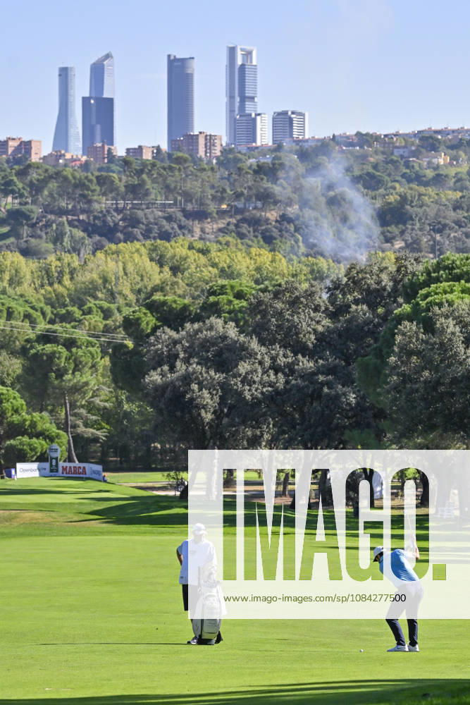 ADRIAN OTAEGUI of United Arab Emirates hitting the ball from the center of the fairway during the Open de Espao±a presented by Madrid at Club de Campo Villa de Madrid on October 09, 2026 in Madrid, Spain. Madrid Spain - ZUMAc312 20261009_zsp_c312_180