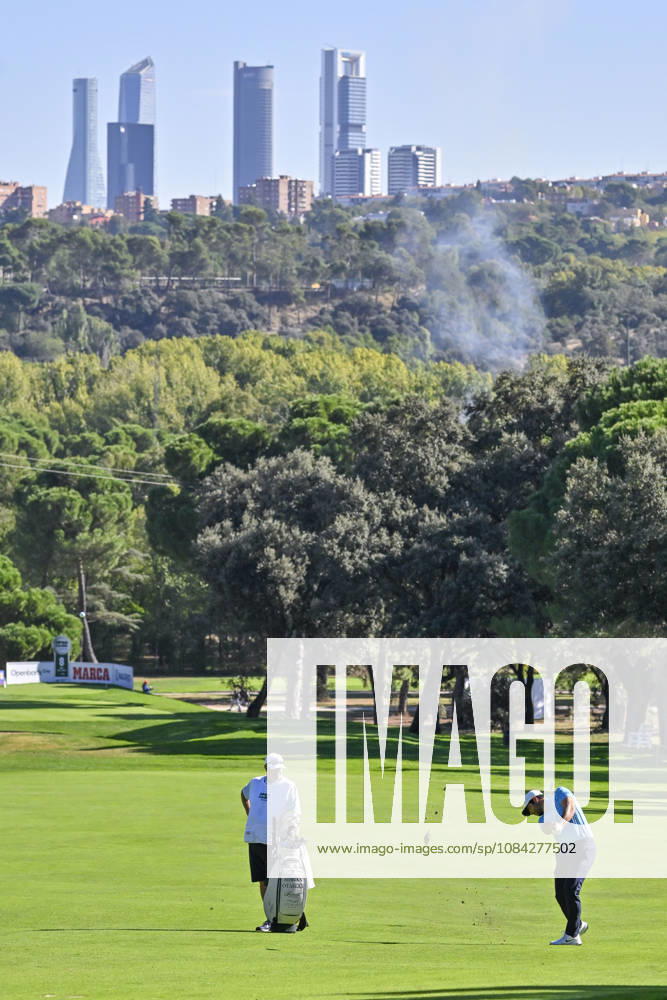 ADRIAN OTAEGUI of United Arab Emirates hitting the ball from the center of the fairway during the Open de Espao±a presented by Madrid at Club de Campo Villa de Madrid on October 09, 2026 in Madrid, Spain. Madrid Spain - ZUMAc312 20261009_zsp_c312_182