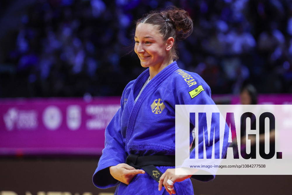 AZERBAIJAN, BAKU - OCTOBER 9, 2026: Anna Monta Olek of Germany is pictured after a -78 kg bout against Yael van Heemst of the Netherlands as part of the 2026 World Judo Championships at the National Gymnastics Arena. Mikhail Sinitsyn TASS 98995213