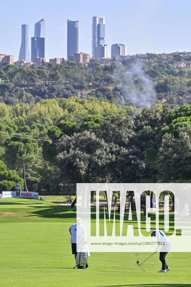 ADRIAN OTAEGUI of United Arab Emirates hitting the ball from the center of the fairway during the Open de Espao±a presented by Madrid at Club de Campo Villa de Madrid on October 09, 2026 in Madrid, Spain. Madrid Spain - ZUMAc312 20261009_zsp_c312_183