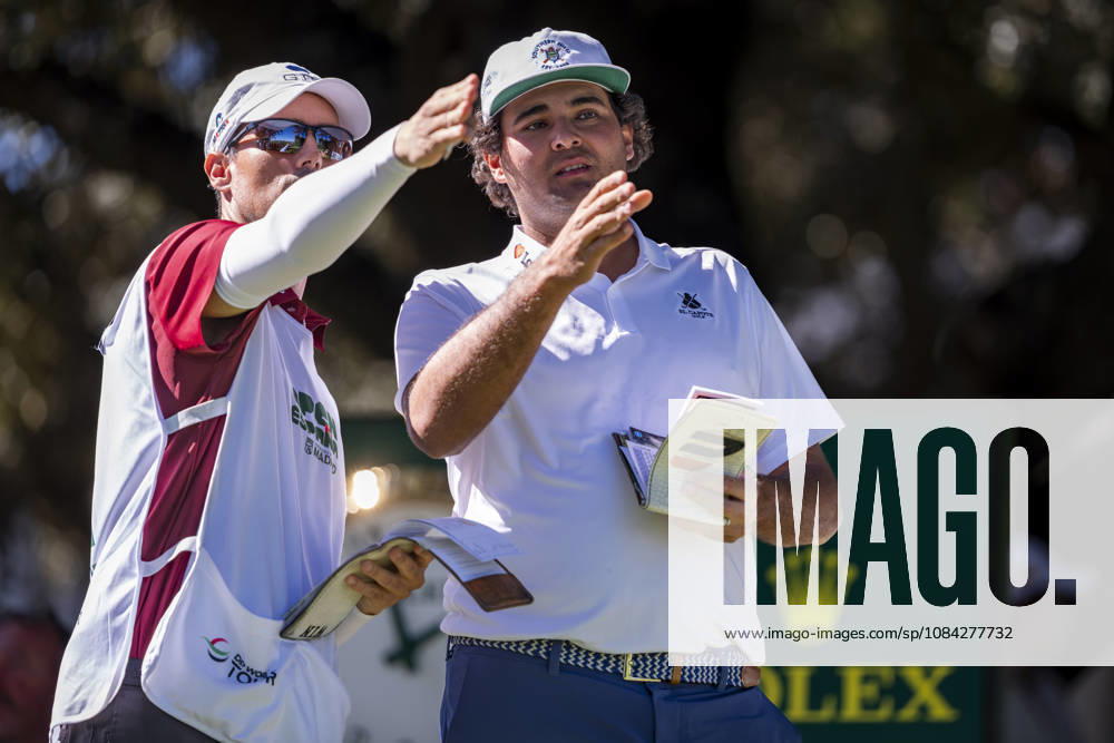 Open de Espana presented by Madrid - Day Two MADRID, SPAIN - OCTOBER 9: Eugenio Chacarra of Spain (R) interacts with his caddie on day two of the Open de Espana presented by Madrid at Club de Campo Villa de Madrid on October 9, 2026 in Madrid, Spain. Madrid Club de Campo Villa de Madrid Madrid Spain