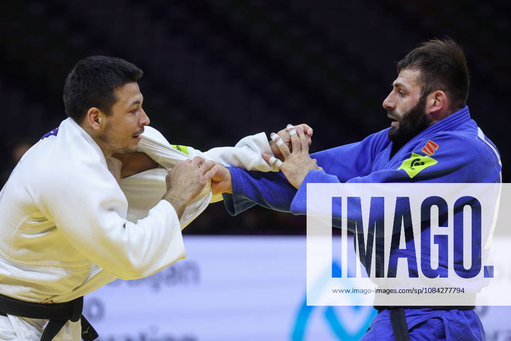 AZERBAIJAN, BAKU - OCTOBER 9, 2026: Niyaz Bilalov (L) of Russia and Arman Adamian of Russia compete in their -100 kg bout as part of the 2026 World Judo Championships at the National Gymnastics Arena. Mikhail Sinitsyn TASS 98996890