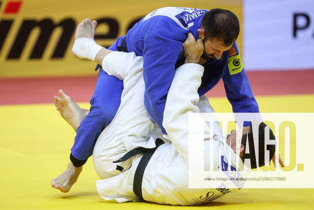 AZERBAIJAN, BAKU - OCTOBER 9, 2026: Niyaz Bilalov (bottom) of Russia and Arman Adamian of Russia compete in their -100 kg bout as part of the 2026 World Judo Championships at the National Gymnastics Arena. Mikhail Sinitsyn TASS 98996965