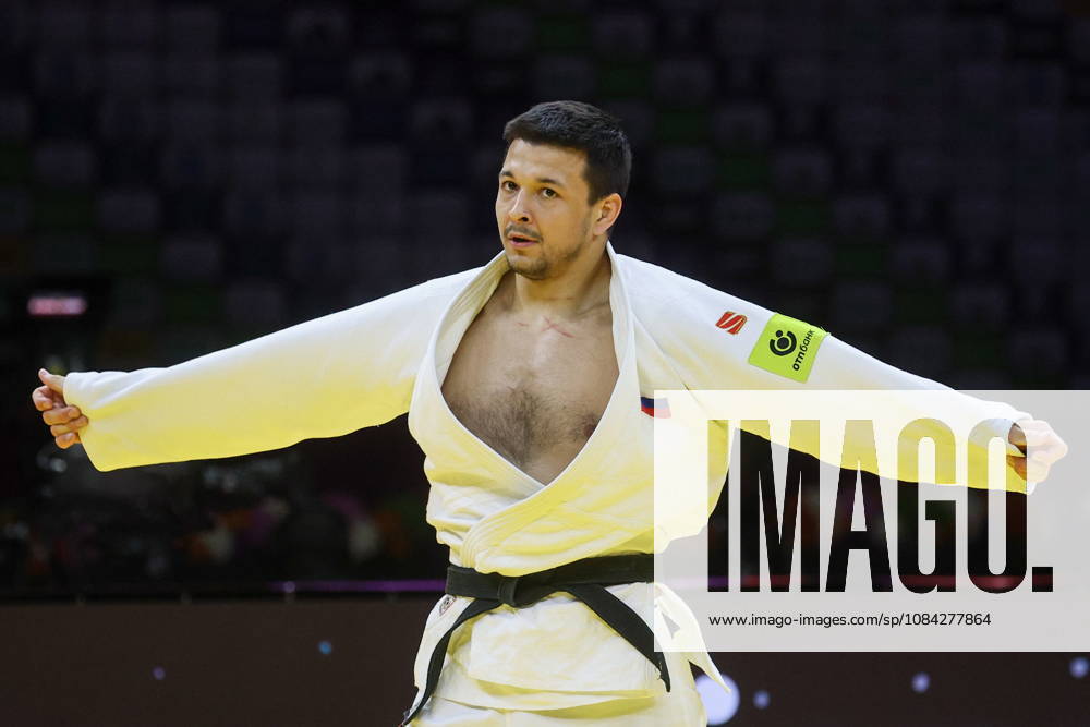 AZERBAIJAN, BAKU - OCTOBER 9, 2026: Niyaz Bilalov of Russia is pictured during a -100 kg bout against Arman Adamian of Russia as part of the 2026 World Judo Championships at the National Gymnastics Arena. Mikhail Sinitsyn TASS 98996967