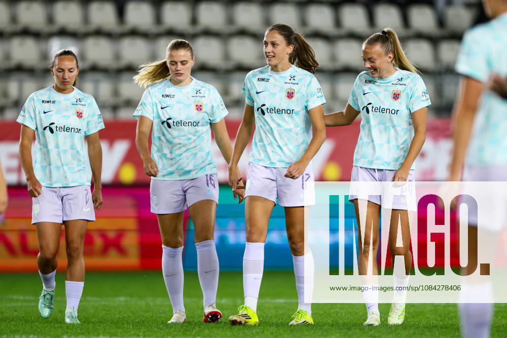 Women s World Cup Qualifier: Romania vs. Norway, Bucharest, October 9, 2026 Emma Stolen Godo, Marit Bratberg Lund, Mathilde Hauge Harviken, and Synne Sofie Kinden Jensen during the Women s World Cup qualifying soccer match between Romania and Austria at Stadionul Arcul de Triumf in Bucharest. Photo: Nikola Krstic, NTB, Bucharest, Romania. . RESTRICTED USE FOR BETTING COMPANIES.
