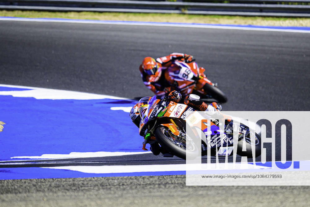 Alberto Surra of Motocorsa Racing in action during the Free Practice 2 of the FIM Superbike World Championship, WM, Weltmeisterschaft at Circuito Estoril on October 9, 2026 in Cascais, Portugal. Cascais Portugal - ZUMAr200 20261009_zsp_r200_005