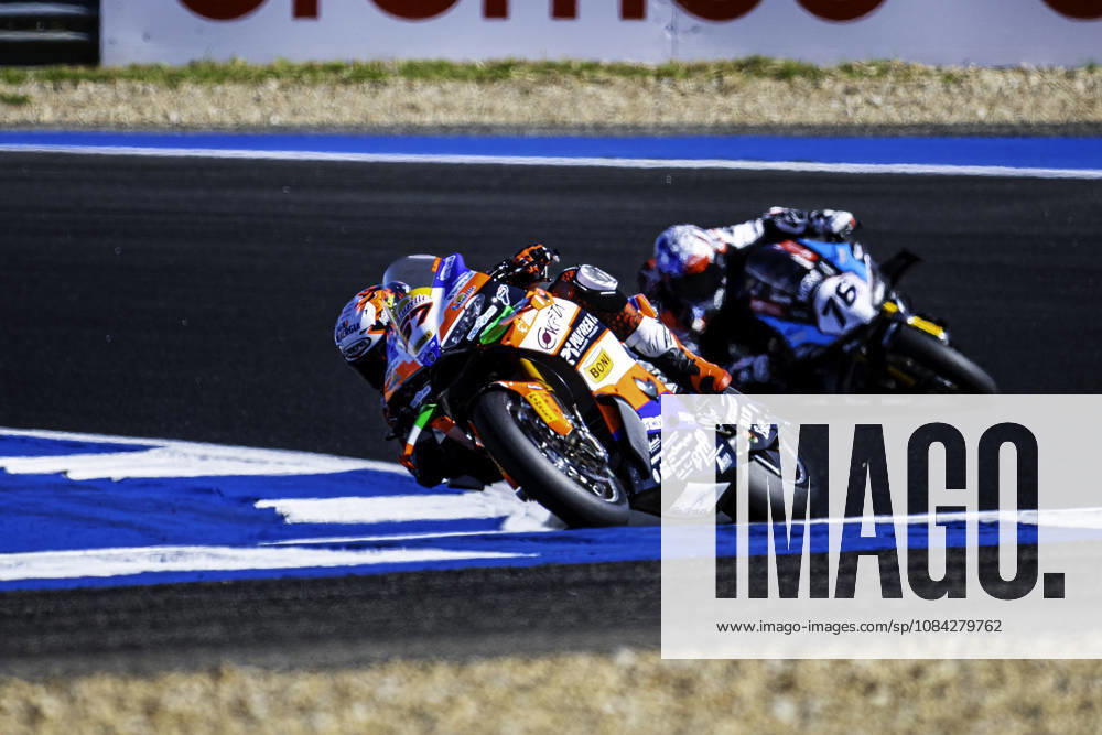 Alberto Surra of Motocorsa Racing in action during the Free Practice 2 of the FIM Superbike World Championship, WM, Weltmeisterschaft at Circuito Estoril on October 9, 2026 in Cascais, Portugal. Cascais Portugal - ZUMAr200 20261009_zsp_r200_034