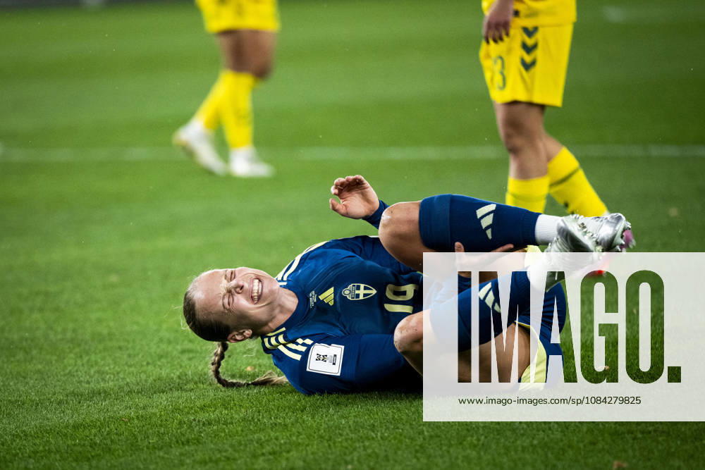 Anna Anvegard of Sweden during the FIFA Women s World Cup qualifier play-off football match between Lithuania and Sweden on October 9, 2026 in Kaunas. Photo: Mathias Bergeld BILDBYRAN kod MB MB1418 fotboll football soccer fotball vm-kval kval fifa womens world cup qualifier qualifier playoff lithuania sverige sweden dam bbeng play-off
