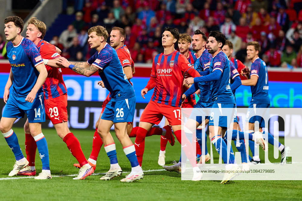 Jacob Rasmussen (1. FC Kaiserslautern, 14), Mikkel Kaufmann (1.FC Heidenheim, 29), Paul Joly (1. FC Kaiserslautern, 26), Mathias Honsak (1.FC Heidenheim, 17), Semih Sahin (1. FC Kaiserslautern, 08) GER, 1. FC Heidenheim 1846 vs. 1. FC Kaiserslautern, Fussball, 2. Bundesliga, 7. Spieltag, Spielzeit 2026 2027, 09.10.2026 DFL regulations prohibit any use of photographs as image sequences and or quasi-video. GER, 1. FC Heidenheim 1846 vs. 1. FC Kaiserslautern, Fussball, 2. Bundesliga, 7. Spieltag, Spielzeit 2026 2027, 09.10.2026 Heidenheim an der Brenz