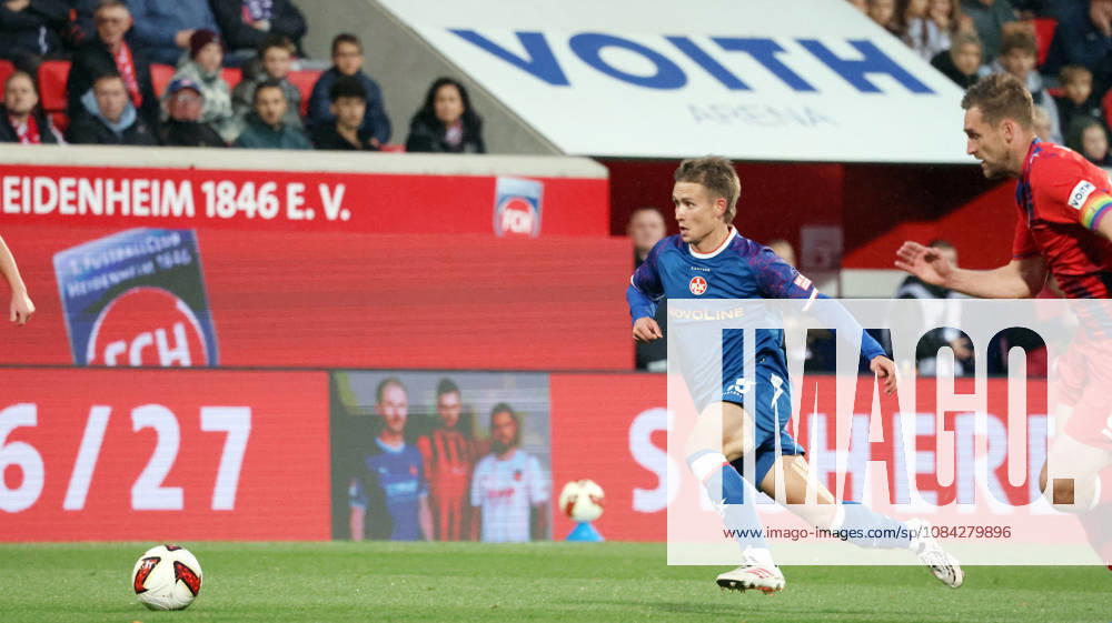 Fussball 2.Bundesliga, 1.FC Heidenheim - 1.FC Kaiserslautern v.l. Naatan Skyttä Skyttae (1.FC Kaiserslautern) Heidenheim