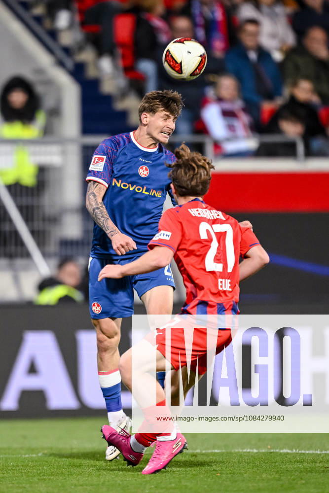 Paul Joly (1. FC Kaiserslautern) und Michael Heule (1. FC Heidenheim 1846) im Zweikampf waehrend des spiels der 2. Bundesliga zwischen 1. FC Heidenheim und 1. FC Kaiserslautern, Voith-Arena am 09. October 2026 in Heidenheim an der Brenz, Deutschland. (Foto von Harry Langer DeFodi Images) +++ Paul Joly (1. FC Kaiserslautern) und Michael Heule (1. FC Heidenheim 1846) battle for the ball during the 2nd Bundesliga match between 1. FC Heidenheim and 1. FC Kaiserslautern at Voith-Arena on October 9, 2026 in Heidenheim an der Brenz, Germany. (Photo by Harry Langer DeFodi Images) DFB DFL REGULATIONS PROHIBIT ANY USE OF PHOTOGRAPHS AS IMAGE SEQUENCES AND OR QUASI-VIDEO. (Photo by Harry Langer DeFodi Images) DFB DFL REGULATIONS PROHIBIT ANY USE OF PHOTOGRAPHS AS IMAGE SEQUENCES AND OR QUASI-VIDEO. -