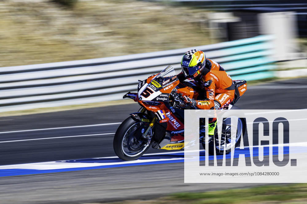 Yari Montella of Barni Spark Racing Team in action during the Free Practice 2 of the FIM Superbike World Championship, WM, Weltmeisterschaft at Circuito Estoril on October 9, 2026 in Cascais, Portugal. Cascais Portugal - ZUMAr200 20261009_zsp_r200_044