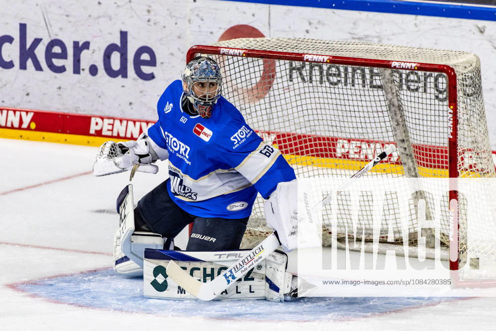 Joacim Eriksson (Schwenninger Wild Wings, 60) beim Warmup Koelner Haie vs. Schwenninger Wild Wings, Eishockey, Penny DEL, Spieltag 07, 2026 2027, 09.10.2026 Koelner Haie vs. Schwenninger Wild Wings, Eishockey, Penny DEL, Spieltag 07, 2026 2027, 09.10.2026 Koeln