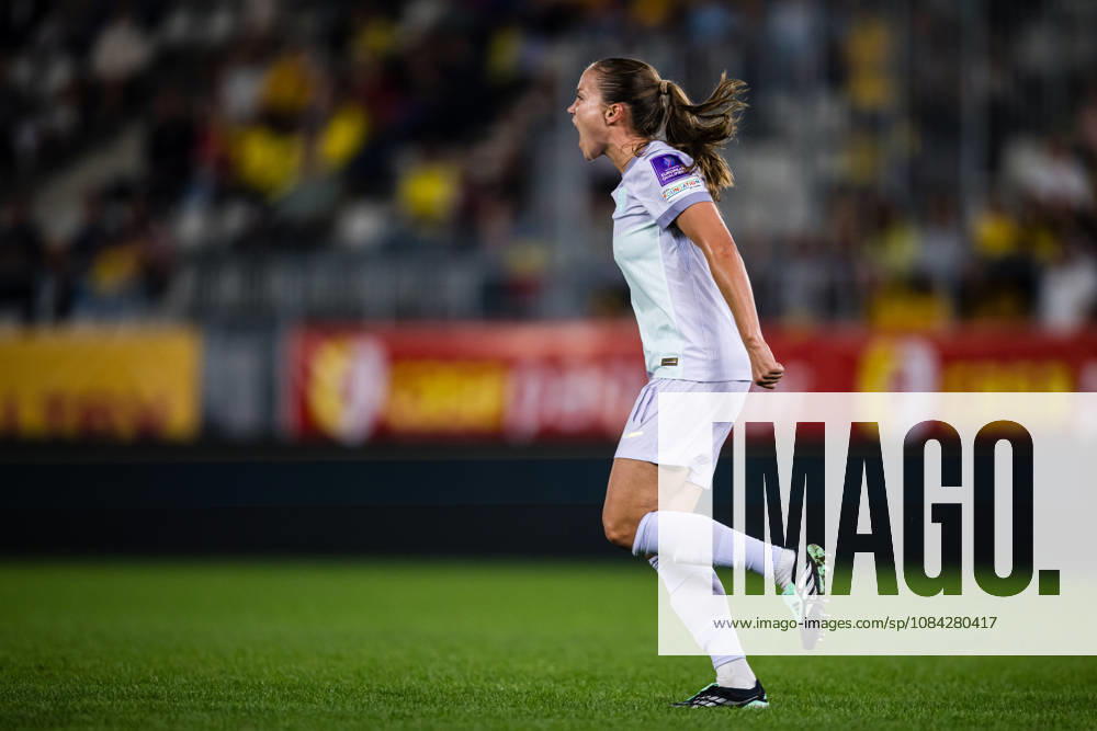 Guro Reiten of Norway celebrates after scoring the 0-1 goal during the FIFA Women s World Cup Qualifier football match between Romania and Norway on October 9, 2026 in Bucharest. Photo: Marius Simensen BILDBYRAN COP 238 bbeng dam FIFA World Cup, WM, Weltmeisterschaft, Fussball qualifiers football fotball fotboll jubel landskamp norge norway romania soccer vm kvalik vm-kvalifisering kvinner