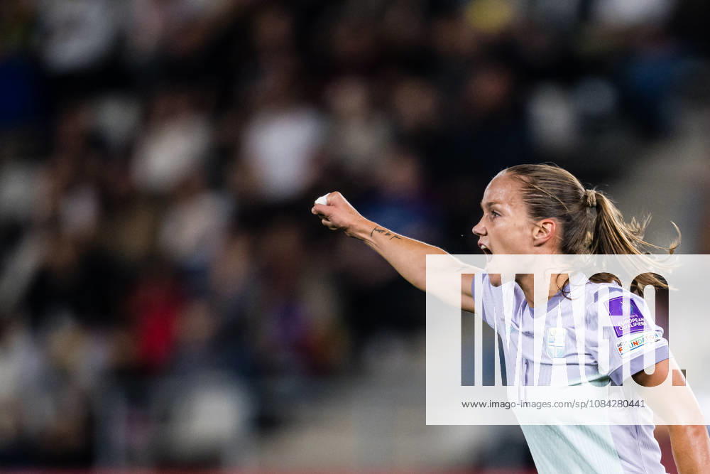 Guro Reiten of Norway celebrates after scoring the 0-1 goal during the FIFA Women s World Cup Qualifier football match between Romania and Norway on October 9, 2026 in Bucharest. Photo: Marius Simensen BILDBYRAN COP 238 bbeng dam FIFA World Cup, WM, Weltmeisterschaft, Fussball qualifiers football fotball fotboll jubel landskamp norge norway romania soccer vm kvalik vm-kvalifisering kvinner