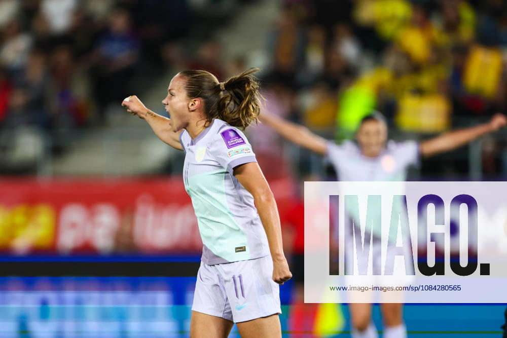 Women s World Cup Qualifier: Romania vs. Norway, Bucharest, October 9, 2026—Guro Reiten celebrates after scoring during the World Cup qualifying soccer match between Romania and Austria at Stadionul Arcul de Triumf in Bucharest. Photo by Nikola Krstic, NTB, Bucharest, Romania. . RESTRICTED USE FOR BETTING COMPANIES