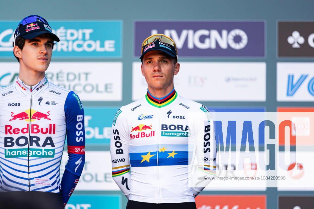 120th ILombardia Team Presentation Remco Evenepoel of Red Bull Bora Hansgrohe attends the 120th ILombardia team presentation in Bergamo, Italy, on October 9, 2026. Bergamo Italy