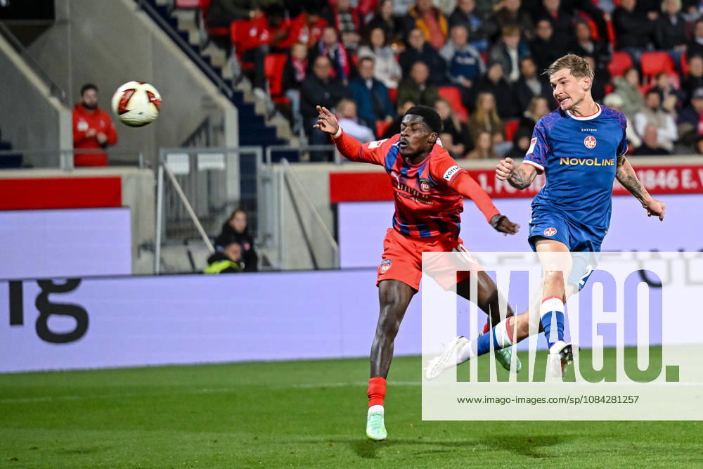Christian Conteh (1. FC Heidenheim 1846) und Paul Joly (1. FC Kaiserslautern) im Zweikampf waehrend des spiels der 2. Bundesliga zwischen 1. FC Heidenheim und 1. FC Kaiserslautern, Voith-Arena am 09. October 2026 in Heidenheim an der Brenz, Deutschland. (Foto von Harry Langer DeFodi Images) +++ Christian Conteh (1. FC Heidenheim 1846) und Paul Joly (1. FC Kaiserslautern) battle for the ball during the 2nd Bundesliga match between 1. FC Heidenheim and 1. FC Kaiserslautern at Voith-Arena on October 9, 2026 in Heidenheim an der Brenz, Germany. (Photo by Harry Langer DeFodi Images) DFB DFL REGULATIONS PROHIBIT ANY USE OF PHOTOGRAPHS AS IMAGE SEQUENCES AND OR QUASI-VIDEO. (Photo by Harry Langer DeFodi Images) DFB DFL REGULATIONS PROHIBIT ANY USE OF PHOTOGRAPHS AS IMAGE SEQUENCES AND OR QUASI-VIDEO. -