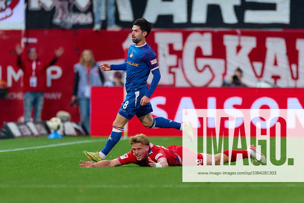 Semih Sahin (1. FC Kaiserslautern, 08), Mikkel Kaufmann (1.FC Heidenheim, 29) GER, 1. FC Heidenheim 1846 vs. 1. FC Kaiserslautern, Fussball, 2. Bundesliga, 7. Spieltag, Spielzeit 2026 2027, 09.10.2026 DFL regulations prohibit any use of photographs as image sequences and or quasi-video. GER, 1. FC Heidenheim 1846 vs. 1. FC Kaiserslautern, Fussball, 2. Bundesliga, 7. Spieltag, Spielzeit 2026 2027, 09.10.2026 Heidenheim an der Brenz