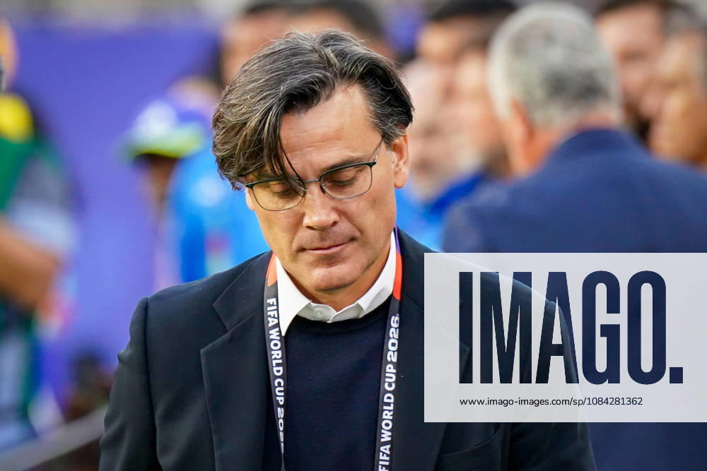 USA: Fußball FIFA World Cup, WM, Weltmeisterschaft, Fussball 2026 Gruppenphase Gruppe D Türkei vs Paraguay Levis Stadium (Santa Clara, San Francisco Bay Area, Santa Clara County, Kalifornien): Vincenzo MONTELLA (Turkey Trainer) Mimik, Gesichtsausdruck, Emotion