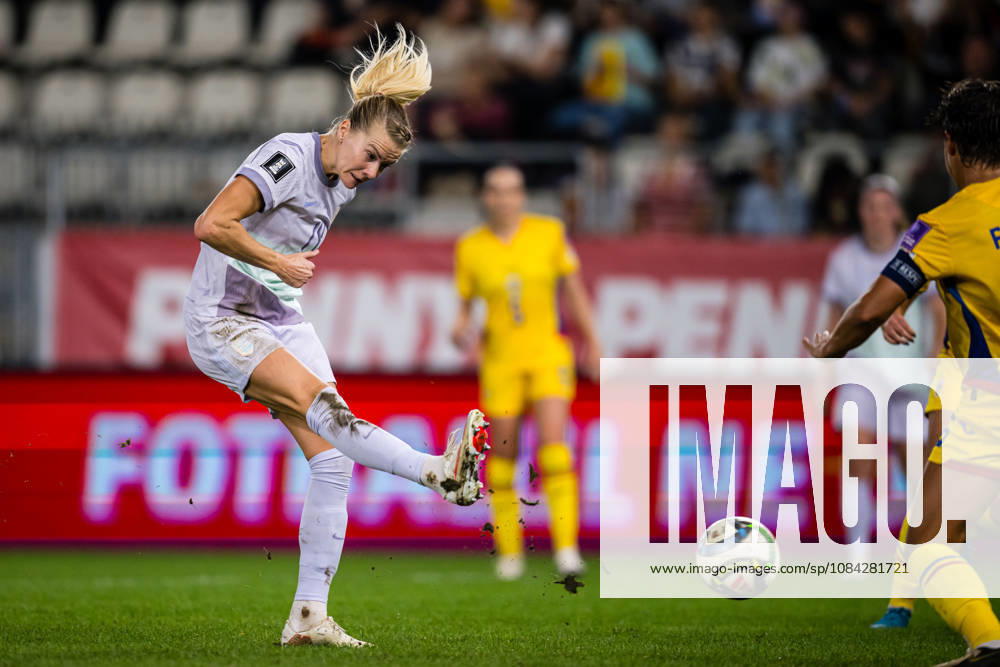 Ada Martine Hegerberg of Norway during the FIFA Women s World Cup Qualifier football match between Romania and Norway on October 9, 2026 in Bucharest. Photo: Marius Simensen BILDBYRAN COP 238 bbeng dam FIFA World Cup, WM, Weltmeisterschaft, Fussball qualifiers football fotball fotboll landskamp norge norway romania soccer vm kvalik vm-kvalifisering kvinner