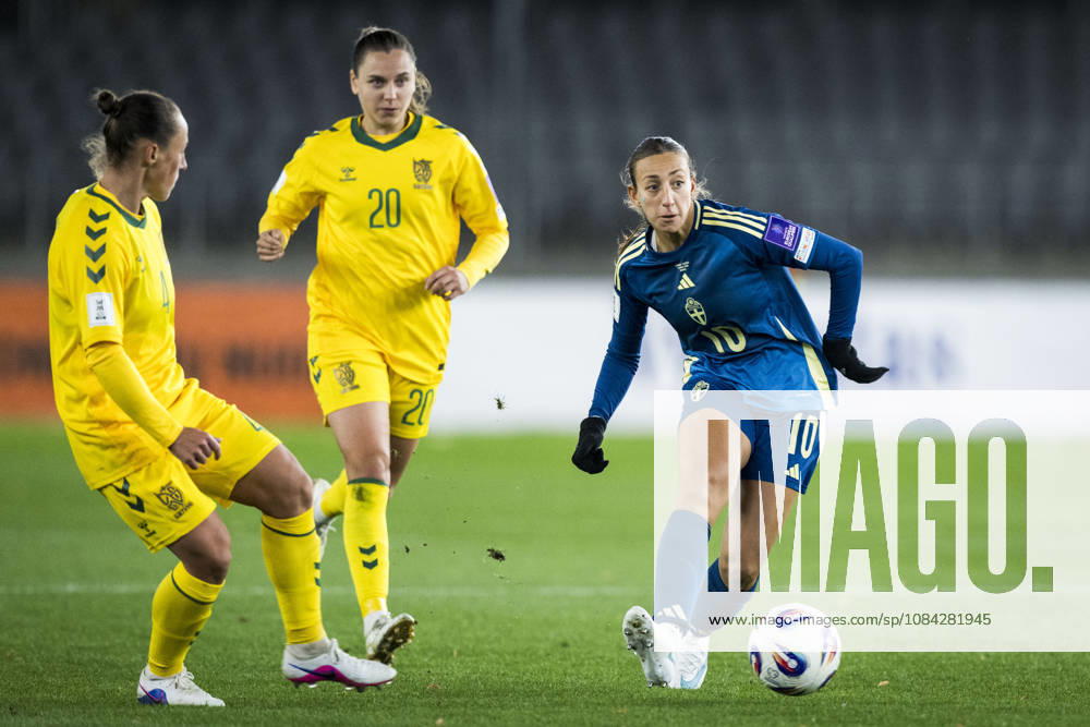 Rosa Kafaji of Sweden during the FIFA Women s World Cup qualifier play-off football match between Lithuania and Sweden on October 9, 2026 in Kaunas. Photo: Mathias Bergeld BILDBYRAN kod MB MB1418 fotboll football soccer fotball vm-kval kval fifa womens world cup qualifier qualifier playoff lithuania sverige sweden dam bbeng play-off
