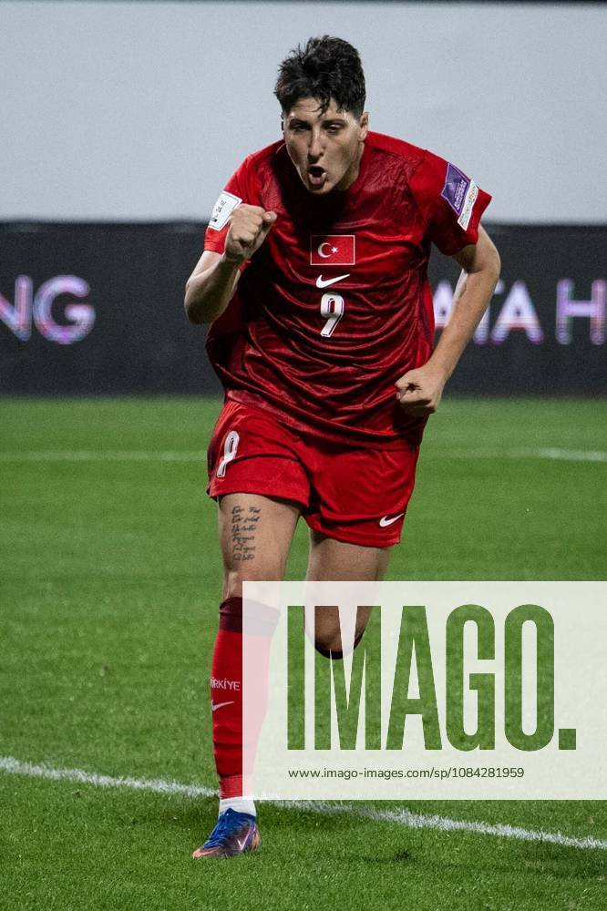 Turkiye v Slovenia - 2027 FIFA Women’s World Cup European Qualifiers ISTANBUL, TURKIYE - OCTOBER 9: Kader Hancar of Turkiye celebrates after scoring a goal during the 2027 FIFA Women’s World Cup European qualifiers play-off first-leg match between Turkiye and Slovenia at Pendik Stadium in Istanbul, Turkiye, on October 9, 2026. Didem Mente Anadolu Istanbul Turkey. Editorial use only. Please get in touch for any other usage.